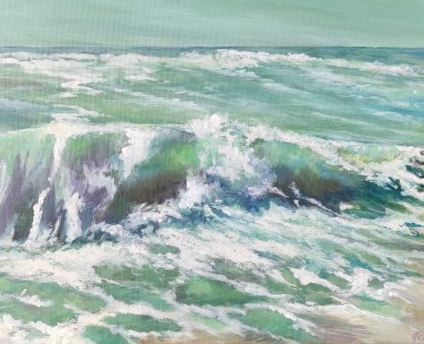 Gesine Seifert Malerin, Kunst im Norden, Ostsee im Sturm
